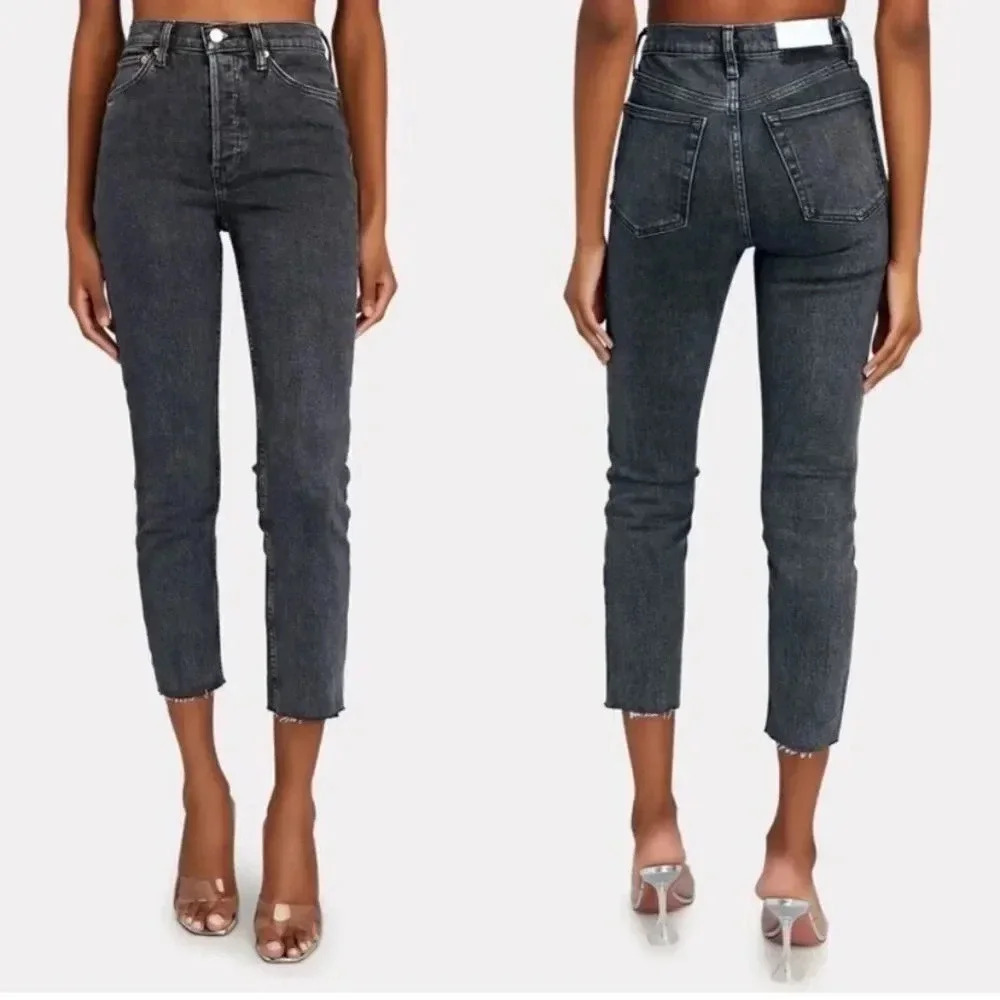 NWT Re/Done 90s High Rise Ankle Crop Jeans size 26